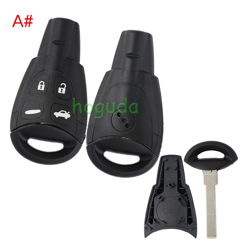 For SAAB 4 button remote key blank with blade