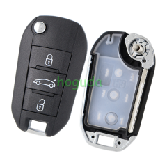 For Opel 3 button remote  Key Shell with HU83 407 blade