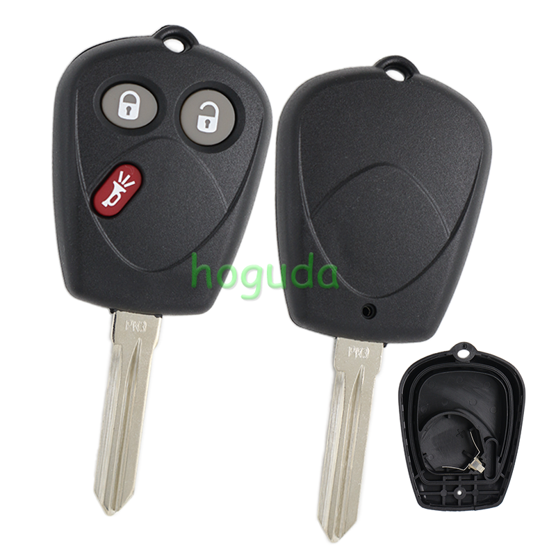 For Opel Saab 3 button remote key blank
