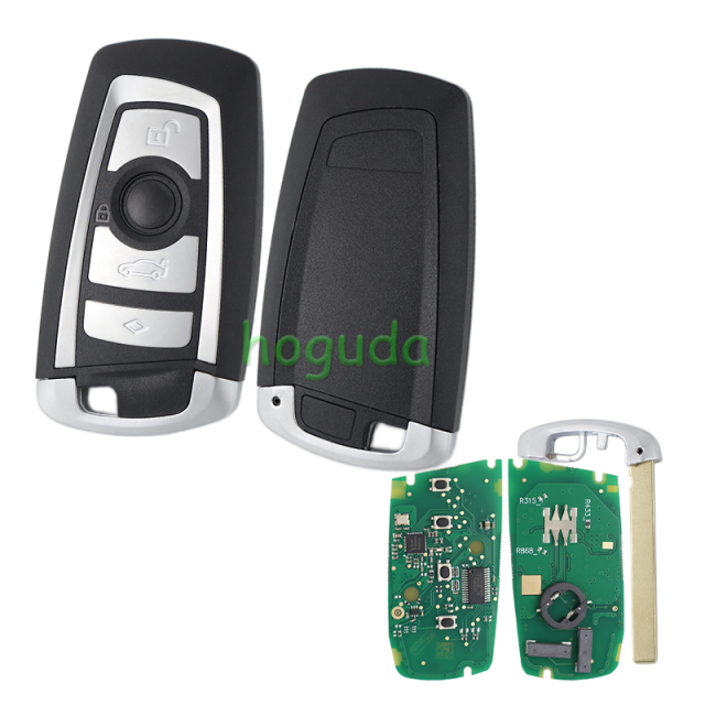 After Market For BMW 4 button keyless remote key with 433mhz PCF7953P FCC ID:YGOHUF5662