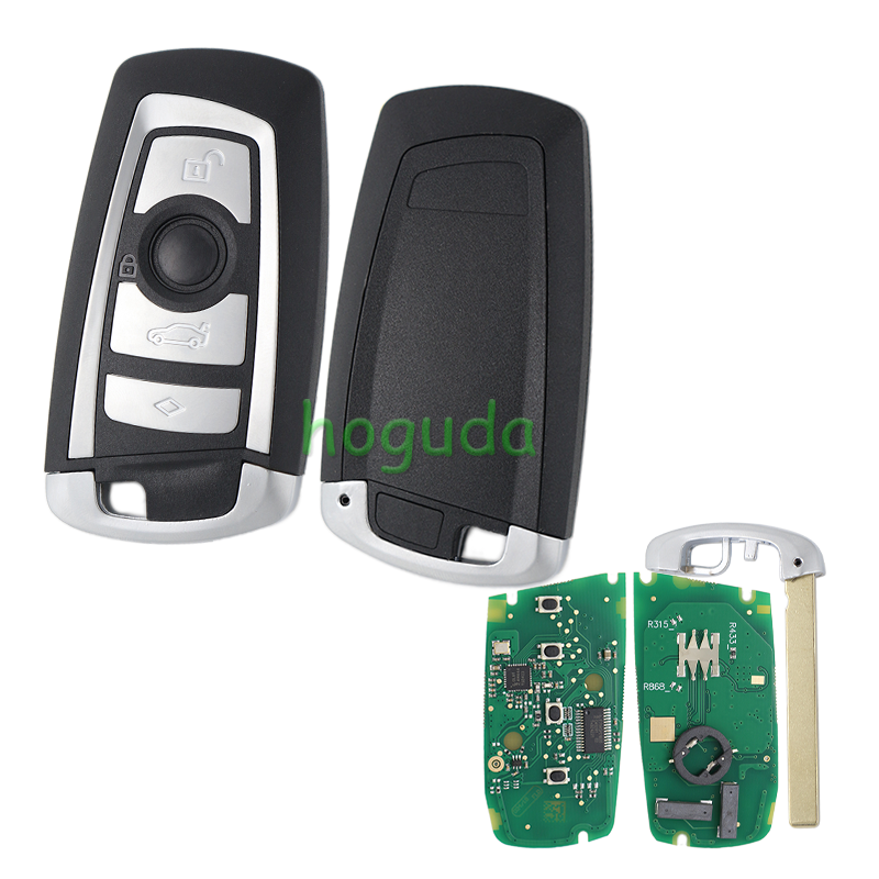 After Market For BMW 4 button keyless remote key with 433mhz PCF7953P FCC ID:YGOHUF5662