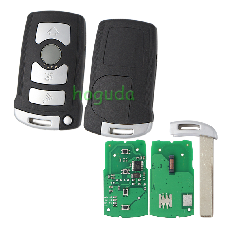 For BMW 4 button remote key for For BMW 7 series With  7942 chip 315-LP- MHZ