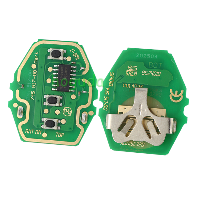 For BMW EWS Systerm 3 button remote blank with 4 track blade with 7935 chip   315MHZ