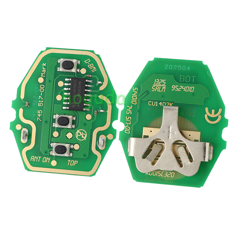 For BMW EWS Systerm 3 button remote blank with 4 track blade with 7935 chip   315MHZ