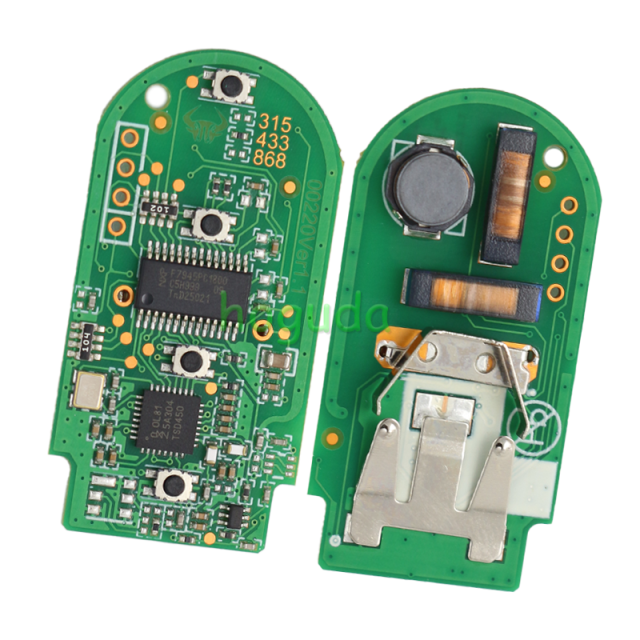 For AfterMarket BMW smart card 3 button remote key With 433MHZ PCF7953 chip FCCID:NBG1DGNG1 IC:2694A-IDGNG1