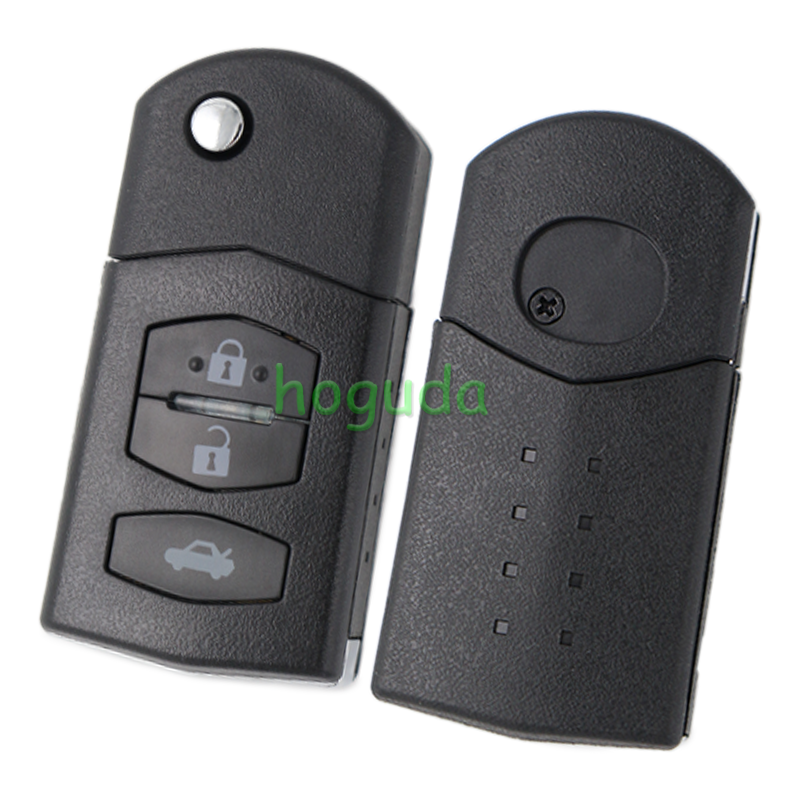 For Mazda 2 series 3 button remote key with 433Mhz