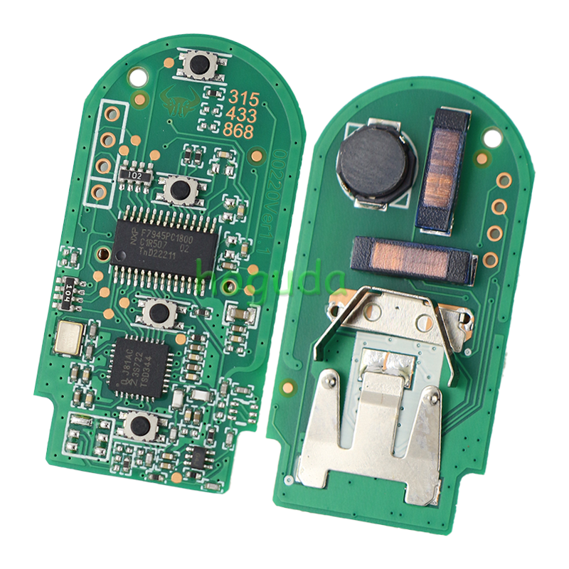 For AfterMarket BMW smart card 4 button remote key With 433MHZ PCF7953 chip FCCID:NBG1DGNG1 IC:2694A-IDGNG1