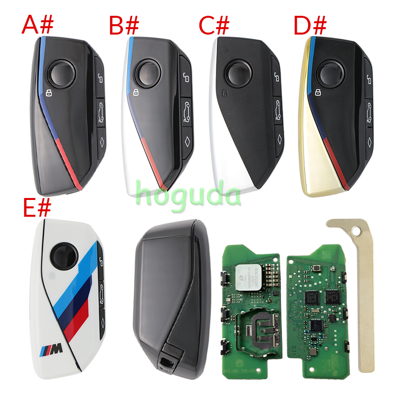 For BMW FEM BDC CAS4 CAS5 System Modify Keyless-Go Remote Key with 315/434/868MHz  PCF7945 ID49 chip
