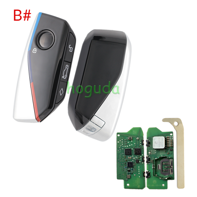 For BMW FEM BDC CAS4 CAS5 System Modify Keyless-Go Remote Key with 315/434/868MHz  PCF7945 ID49 chip