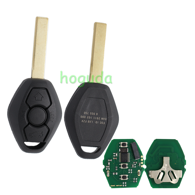 For BMW 5 Series CAS2 systerm 3 button remote key with 868mhz 7942chips