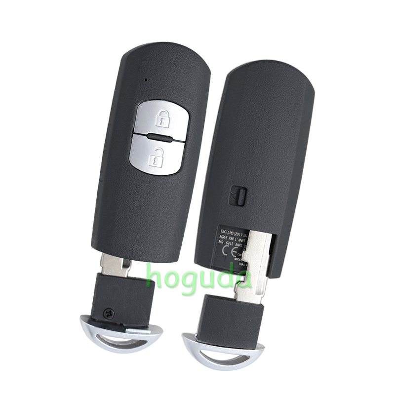 For Mazda 2 button keyless Smart remote key with 315MHz FSK PCF7953P / HITAG PRO / 49 CHIP FCC ID: WAZSKE13D01 Model: SKE13D-01