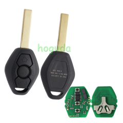 For BMW 5 Series CAS2 systerm 3 button remote key with 433mhz 7942chips