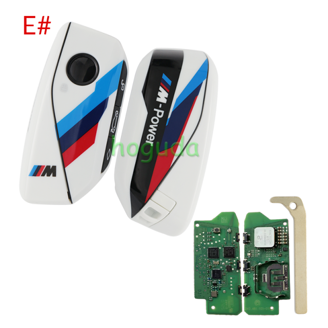 For BMW FEM BDC CAS4 CAS5 System Modify Keyless-Go Remote Key with 315/434/868MHz  PCF7945 ID49 chip