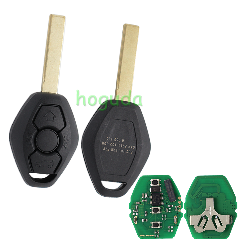 For BMW 5 Series CAS2 systerm 3 button remote key with 315-LPmhz 7942chips