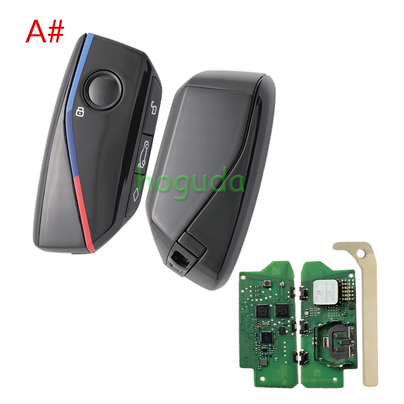 For BMW FEM BDC CAS4 CAS5 System Modify Keyless-Go Remote Key with 315/434/868MHz  PCF7945 ID49 chip