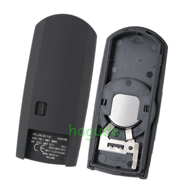 For Mazda 2 button keyless Smart remote key with 315MHz FSK PCF7953P / HITAG PRO / 49 CHIP FCC ID: WAZSKE13D01 Model: SKE13D-01