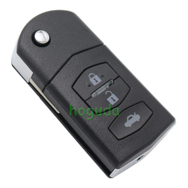 For Mazda 2 series 3 button remote key with 433Mhz
