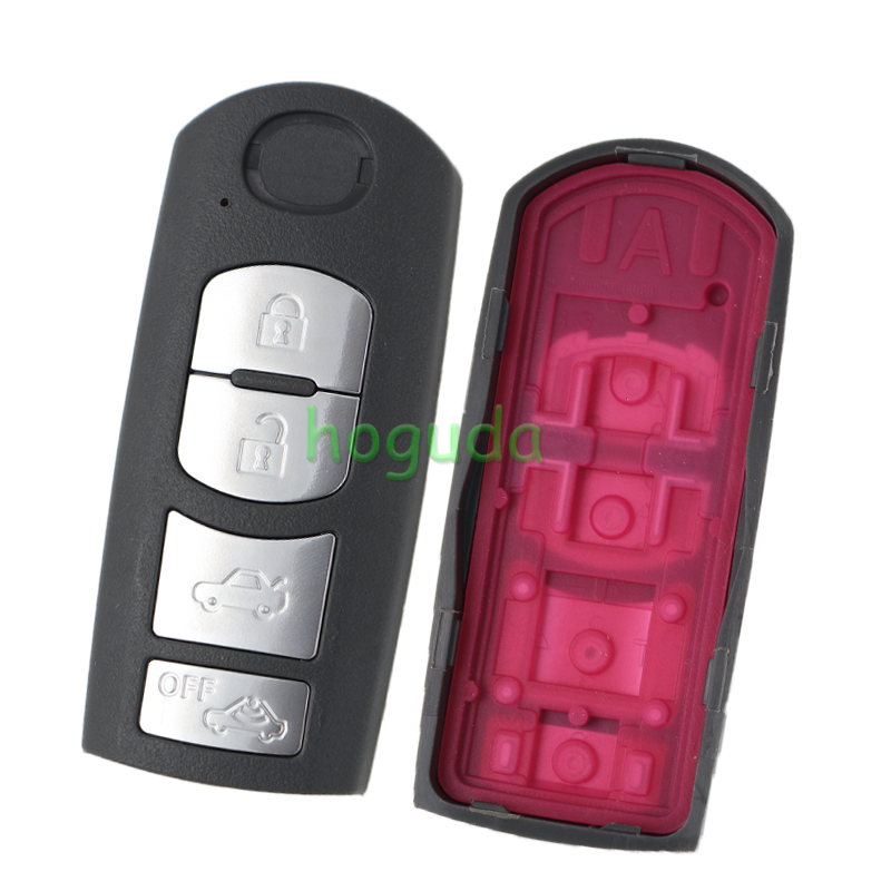 For Mazda 4 button Keyless Card Car Remote Control Key with ID49 chip 433MHz  FCCID:SKE13E-02
