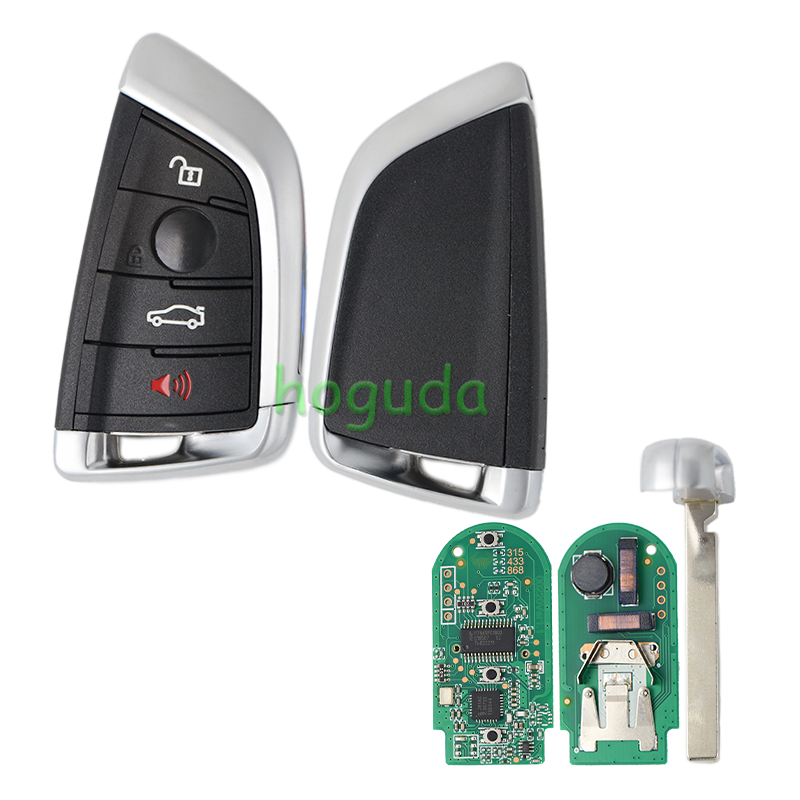 For AfterMarket BMW smart card 4 button remote key With 433MHZ PCF7953 chip FCCID:NBG1DGNG1 IC:2694A-IDGNG1