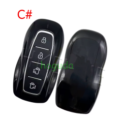 For Ford Tourneo Custom Equator JMC 4 button smart key shell without logo