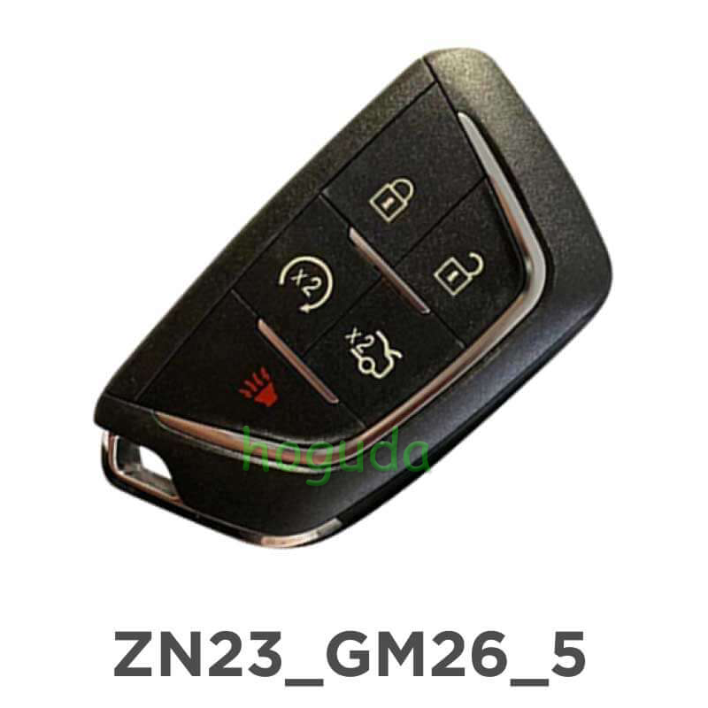 Zynell Key KYDZ ZN23 5 Button Universal Smart Key Excludes emergency key