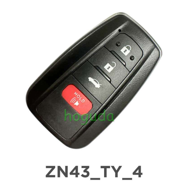 KYDZ ZN43 4 Button Universal Smart Key Excludes emergency key
