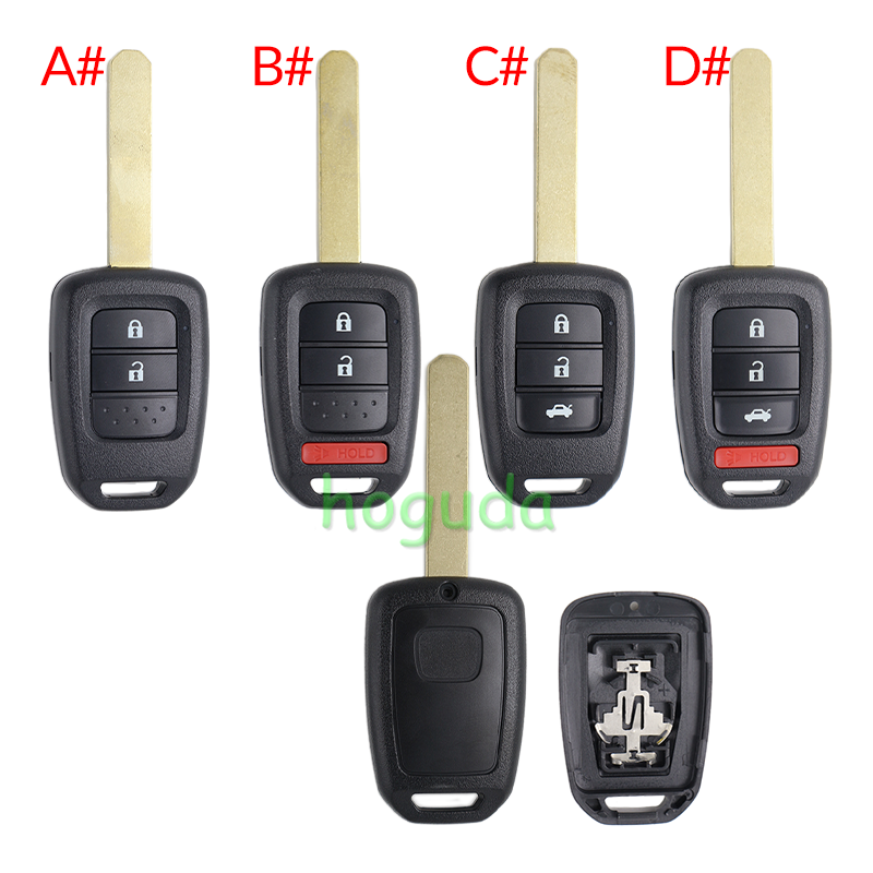 For Honda 2/2+1/3/3+1 button  remote key blank