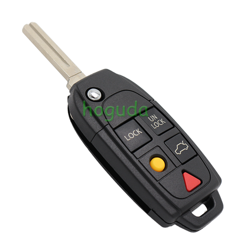 For Volvo XC70 XC90 S60 S70 S80 V70 5 Button Remote Key with 433MHz ID48 Chip FCCID: LQNP2T-APU,Canada: 2306104388
