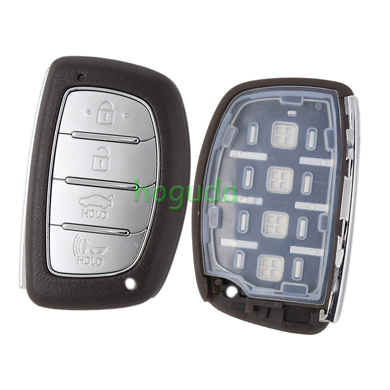 For Hyundai 3/4 button  remote key blank with battery clamp