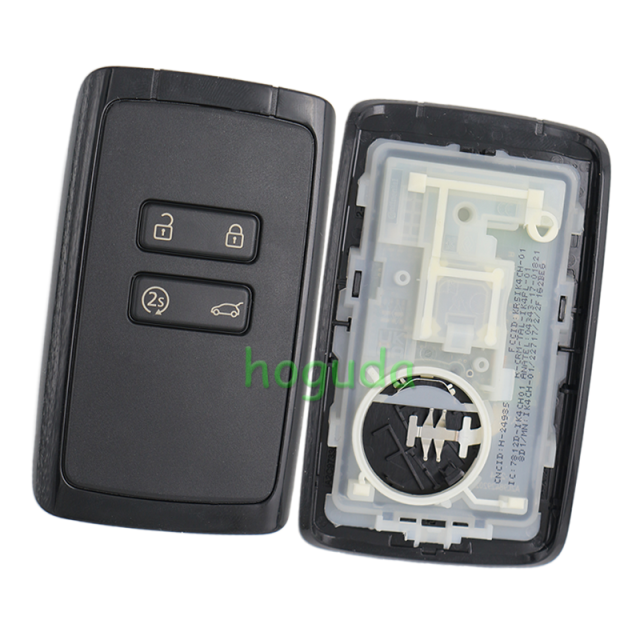 For original Renault 4Talisman keyless smart card 4 button  with 433Mhz HITAG AES PCF29AxMTT 4A CHIP FCCID KR5IK4CH-01 IC:7812DIK4CH01