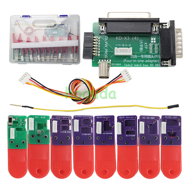 Universal BDC3 VAG 5C/5D 8 in 1 Clip adapters for reading original key date to add a spare key