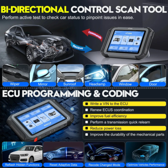 XTOOL X100 MAX Key Programmer All Key Lost All System Diagnostic Tools ECU Coding Topology Map DoIP CAN FD PK PAD3 With KC501