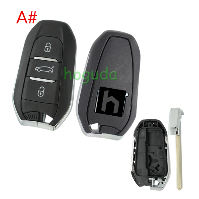 For Fiat 3 button remote key blank with VA2 blade，new back case  Please choose the button.