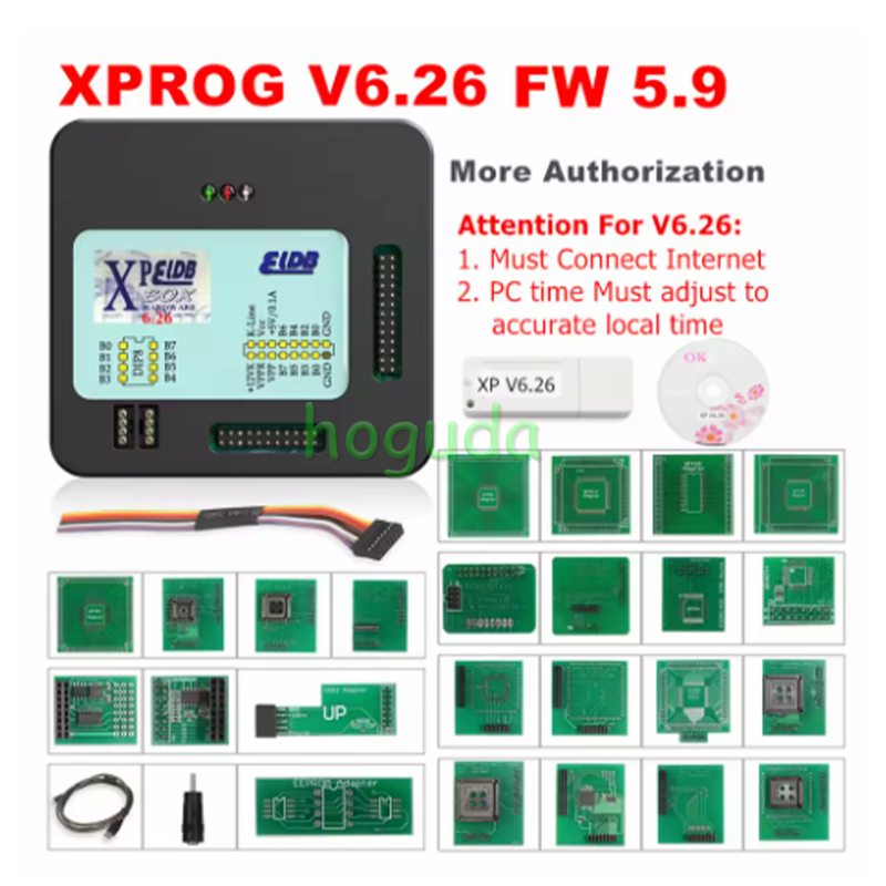 Xprog V6.26 ECU Chip Tunning Programmer X Prog Box Newest Xprog With Full Adapters Xprog-M Programming Tool