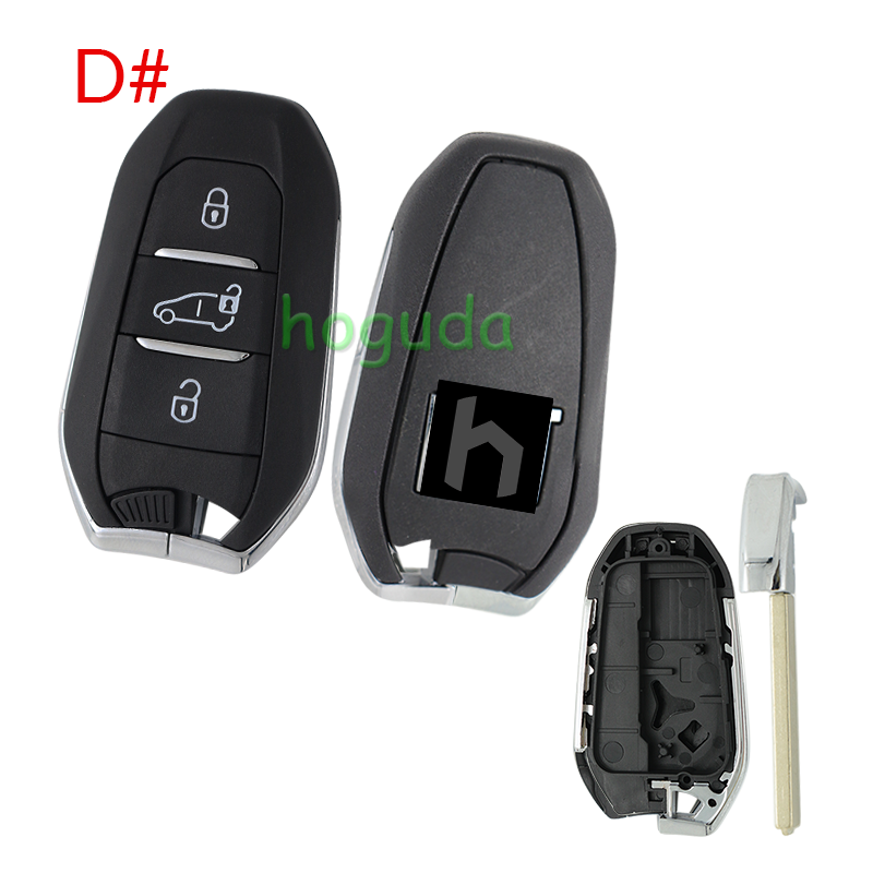 For Fiat 3 button remote key blank with VA2 blade，new back case  Please choose the button.