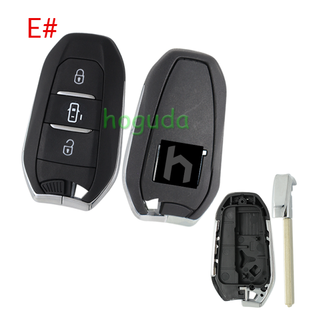 For Fiat 3 button remote key blank with VA2 blade，new back case  Please choose the button.