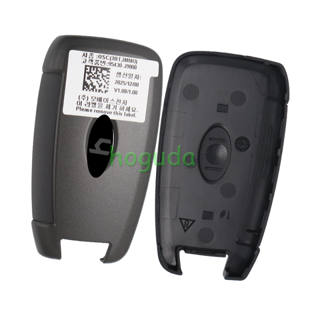 For original Hyundai r3 button remote key with 4D ID60 TIRIS DST40 chip 433MHz 95430-J9800 FCC:OKA-450T  MODEL:OKA-450T ANATEL:02406-16-05956