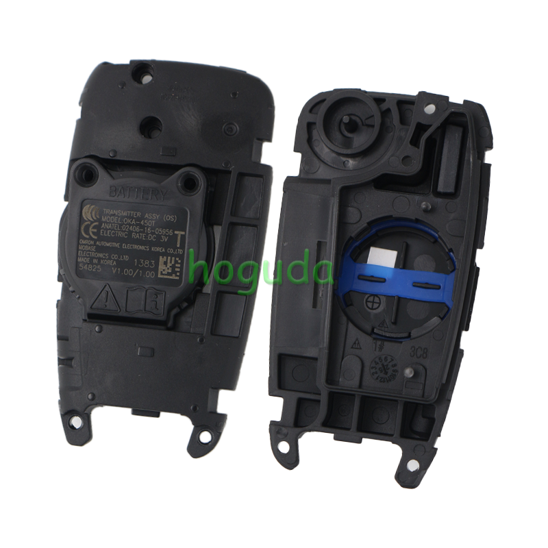 For original Hyundai r3 button remote key with 4D ID60 TIRIS DST40 chip 433MHz 95430-J9800 FCC:OKA-450T  MODEL:OKA-450T ANATEL:02406-16-05956