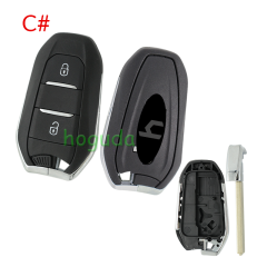 For Jeep 3 button remote key blank with VA2 blade Please choose the button.