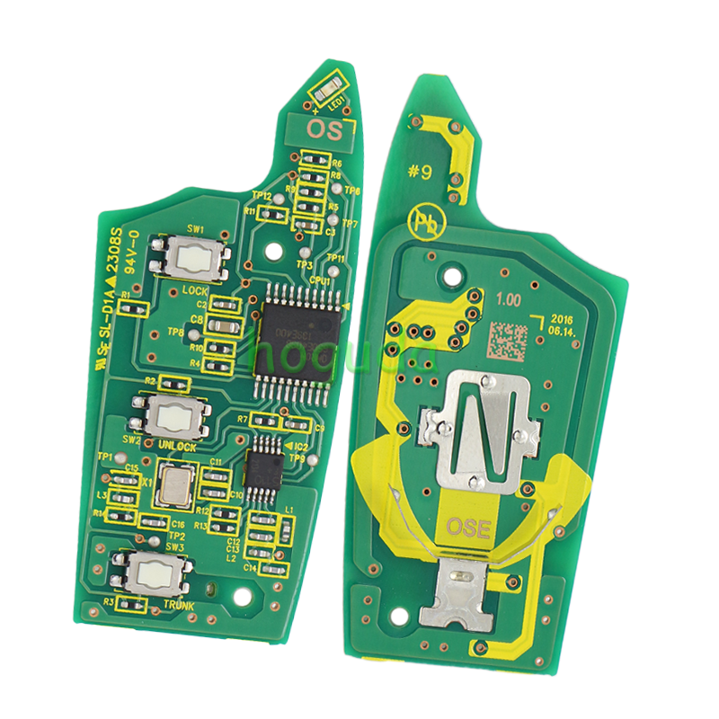 For original Hyundai r3 button remote key with 4D ID60 TIRIS DST40 chip 433MHz 95430-J9800 FCC:OKA-450T  MODEL:OKA-450T ANATEL:02406-16-05956