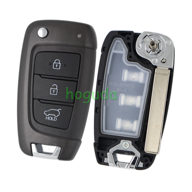 For original Hyundai r3 button remote key with 4D ID60 TIRIS DST40 chip 433MHz 95430-J9800 FCC:OKA-450T  MODEL:OKA-450T ANATEL:02406-16-05956