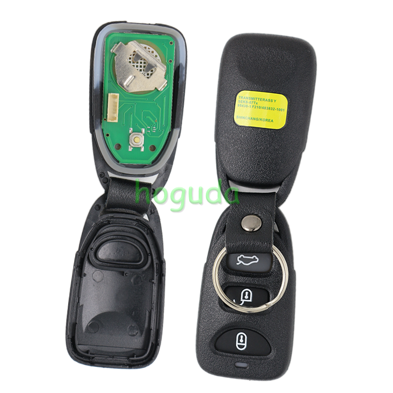 For Hyundai Sonata 3 button  Remote key With 433Mhz