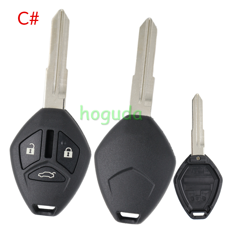For Mitsubishi 2/2+1/3/3+1 button remote key blank with MIT11R right blade with light button (No Logo)