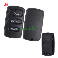 For Mitsubishi 2/3 button  remote key blank