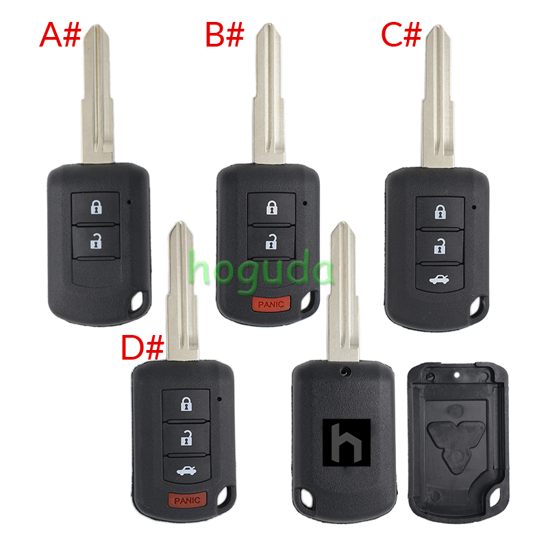 For Mitsubishi 2/2+1/3/3+1 button smart key blank