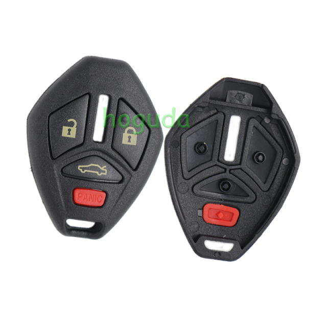 For high quality GTL Mitsubishi 3+1 button remote key blank with MIT11R/MIT9 blade enhanced version