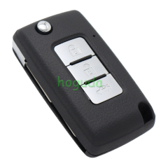 For Mitsubishi 3 button flip remote key blank with right key blade