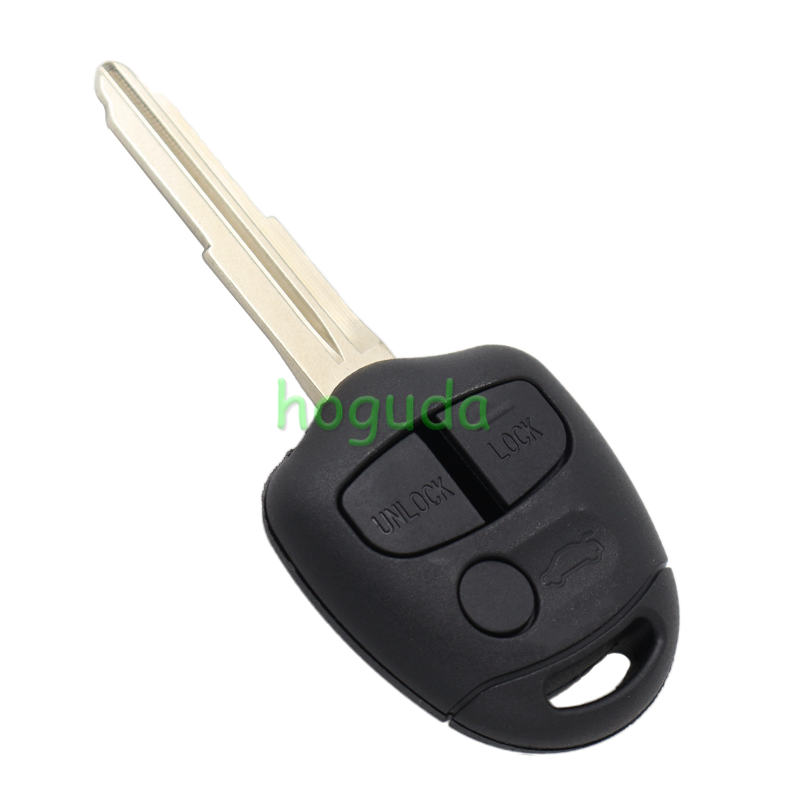 For Mitsubish 3 button remote key blank with Left/right Blade without logo