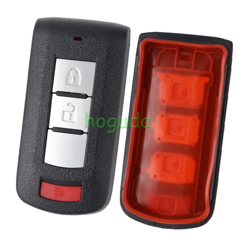For Mitsubishi 2/2+1/3/3+1 button remote key blank with emergency key blade without logo
