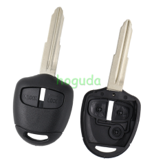 For Mitsubish 2 button remote key blank with Left/right Blade without logo